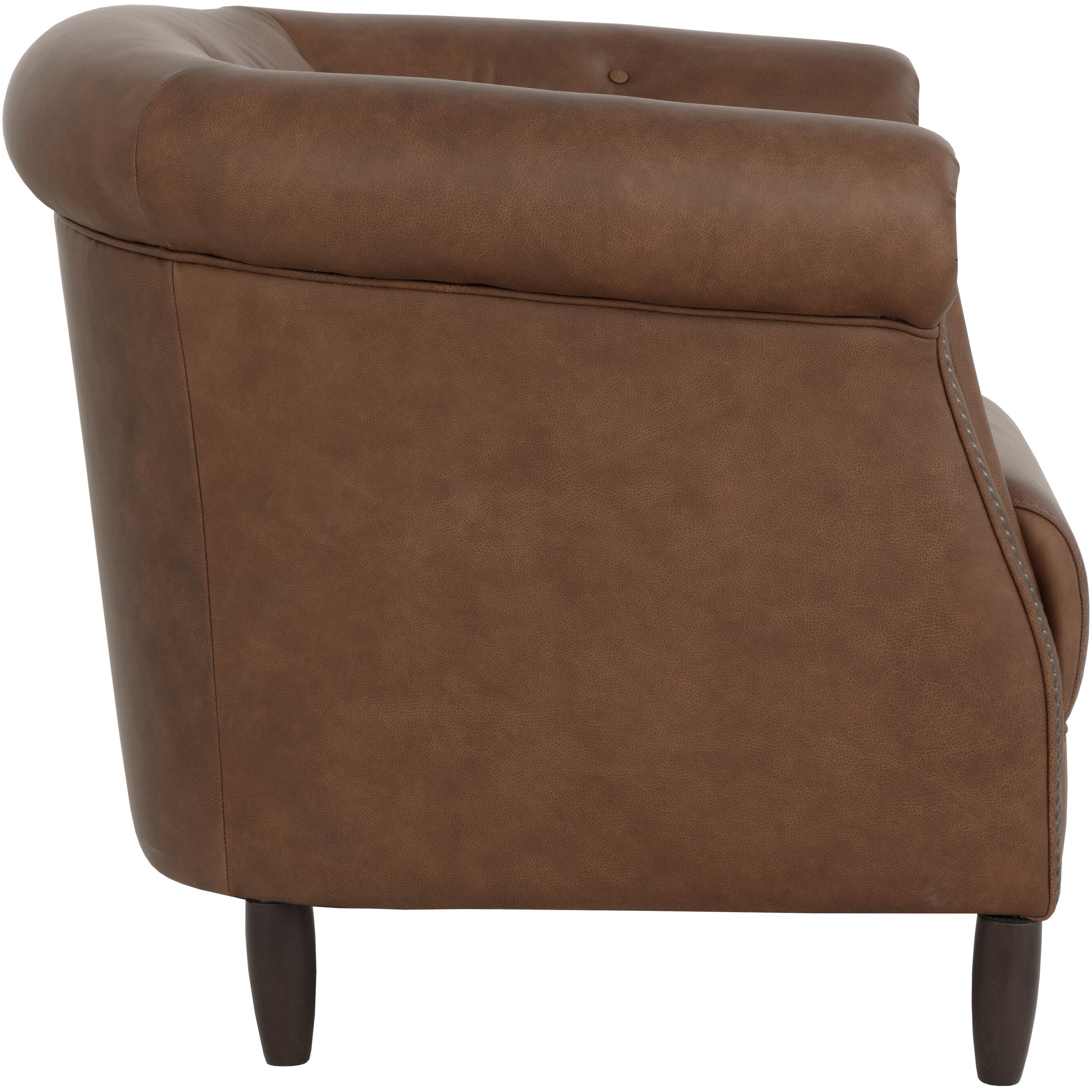 Marjorie Cognac Leather Lounge Chair